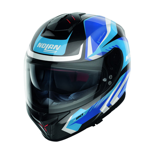 Casco Nolan N80-8 Rumble 060 Flat Blk/Blue